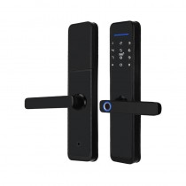 Wi-Fi akıllı kapı kilidi 2.4Ghz, Bluetooth Açık kilit stili: Parmak İzi + Şifre + RFID Kartı + Anahtar Parmak izi sensörü, uzaktan açıp kapatabilme.